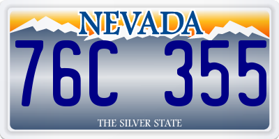 NV license plate 76C355