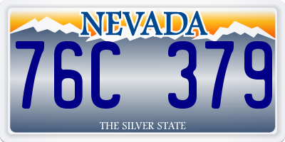 NV license plate 76C379