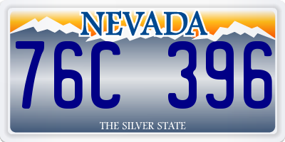 NV license plate 76C396