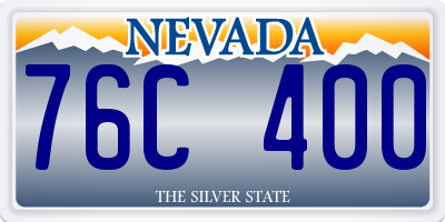 NV license plate 76C400