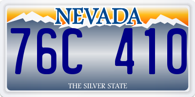 NV license plate 76C410