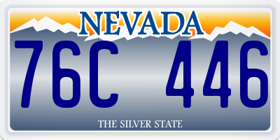 NV license plate 76C446
