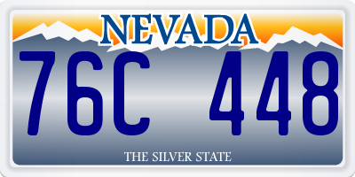 NV license plate 76C448