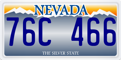 NV license plate 76C466