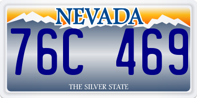 NV license plate 76C469