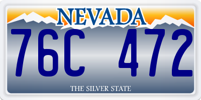 NV license plate 76C472