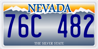 NV license plate 76C482