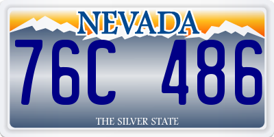 NV license plate 76C486