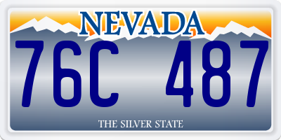 NV license plate 76C487