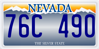 NV license plate 76C490