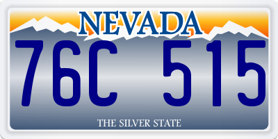 NV license plate 76C515