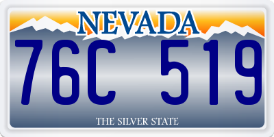 NV license plate 76C519