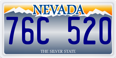 NV license plate 76C520