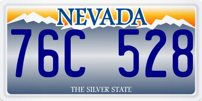 NV license plate 76C528