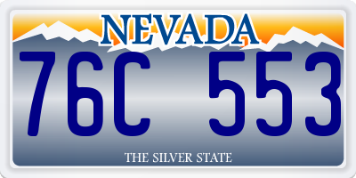NV license plate 76C553