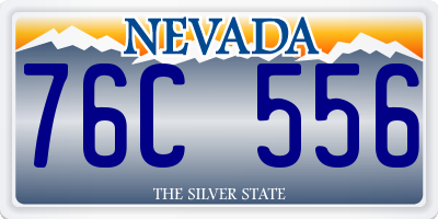 NV license plate 76C556