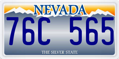 NV license plate 76C565