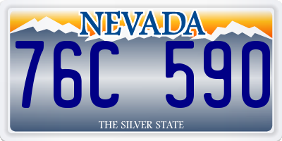 NV license plate 76C590