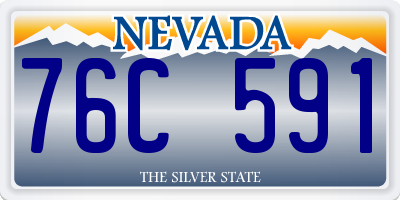 NV license plate 76C591