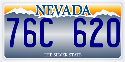 NV license plate 76C620