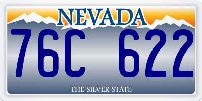 NV license plate 76C622