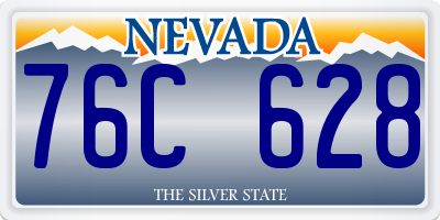 NV license plate 76C628
