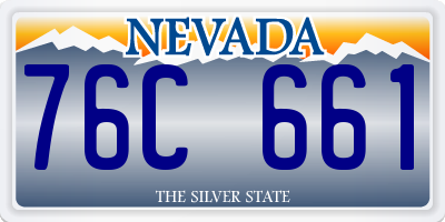 NV license plate 76C661