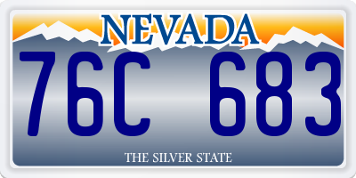 NV license plate 76C683