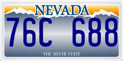 NV license plate 76C688