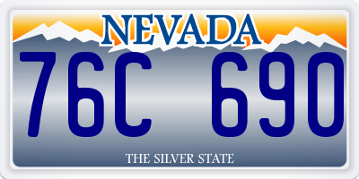 NV license plate 76C690