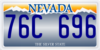 NV license plate 76C696