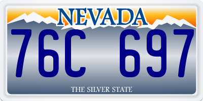 NV license plate 76C697