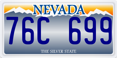 NV license plate 76C699