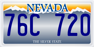 NV license plate 76C720