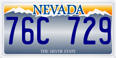 NV license plate 76C729