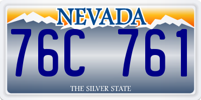 NV license plate 76C761