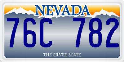 NV license plate 76C782