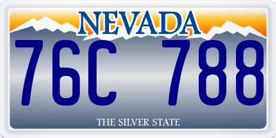 NV license plate 76C788