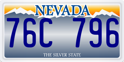 NV license plate 76C796