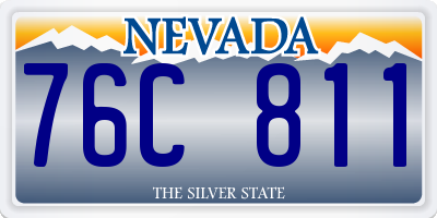 NV license plate 76C811