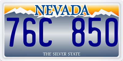 NV license plate 76C850