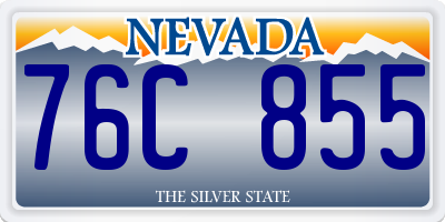 NV license plate 76C855