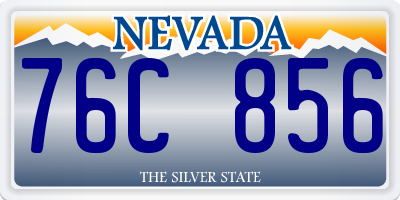 NV license plate 76C856