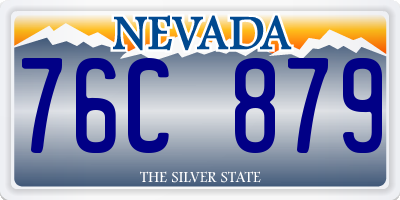 NV license plate 76C879