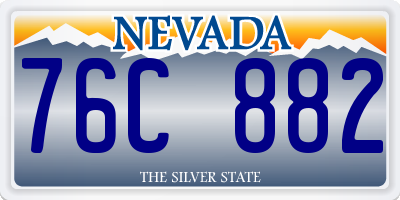 NV license plate 76C882