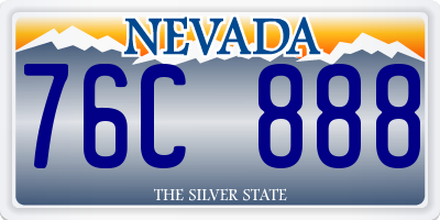 NV license plate 76C888