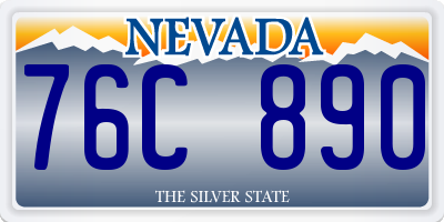 NV license plate 76C890