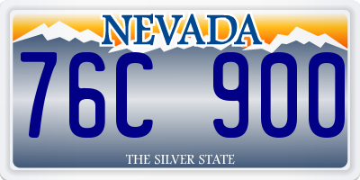 NV license plate 76C900