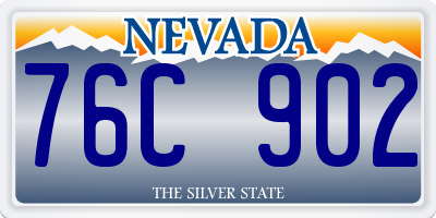 NV license plate 76C902