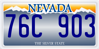 NV license plate 76C903